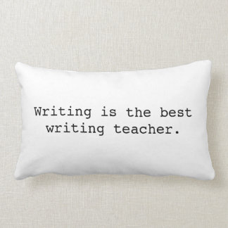 Writing cushion, looks like typewriting, gift lumbar cushion