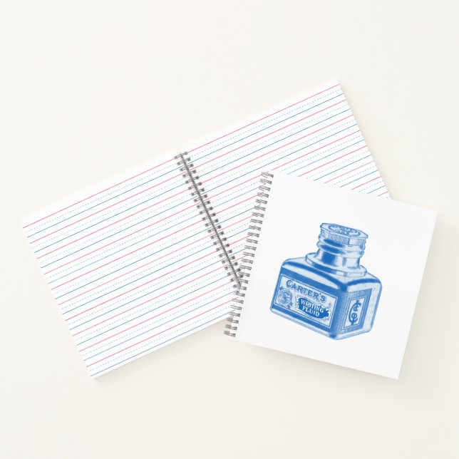 Writing Fluid Vintage Ink Bottle Notebook (Inside)