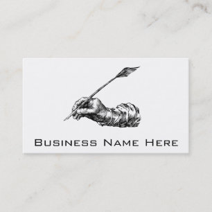 Writing Hand Business Card