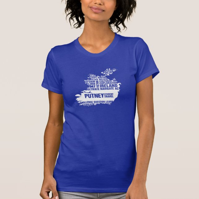 Writing in Ireland in Multiple Colours T-Shirt (Front)