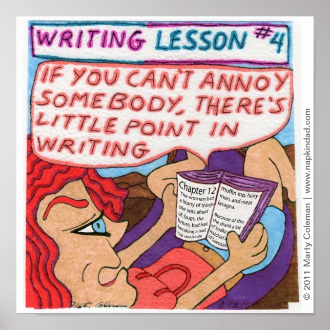 Writing Lesson #4 Poster (Front)