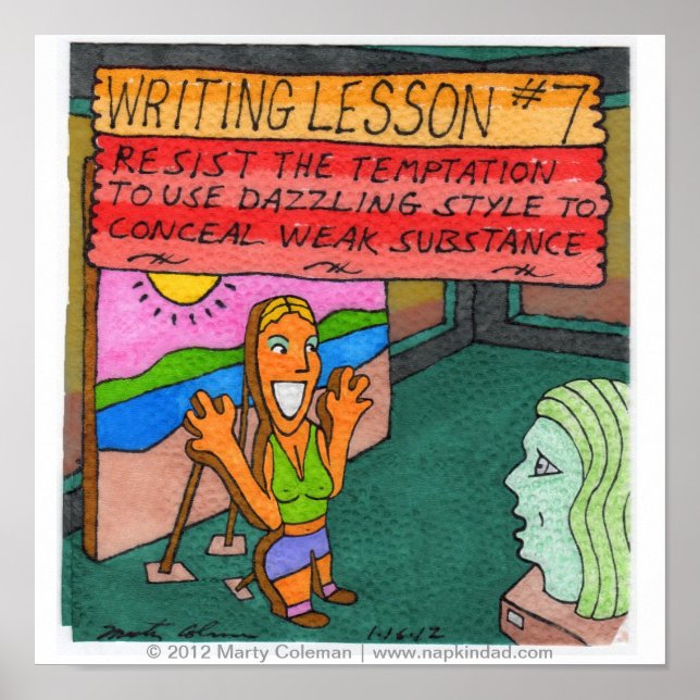 Writing Lesson #7 Poster (Front)