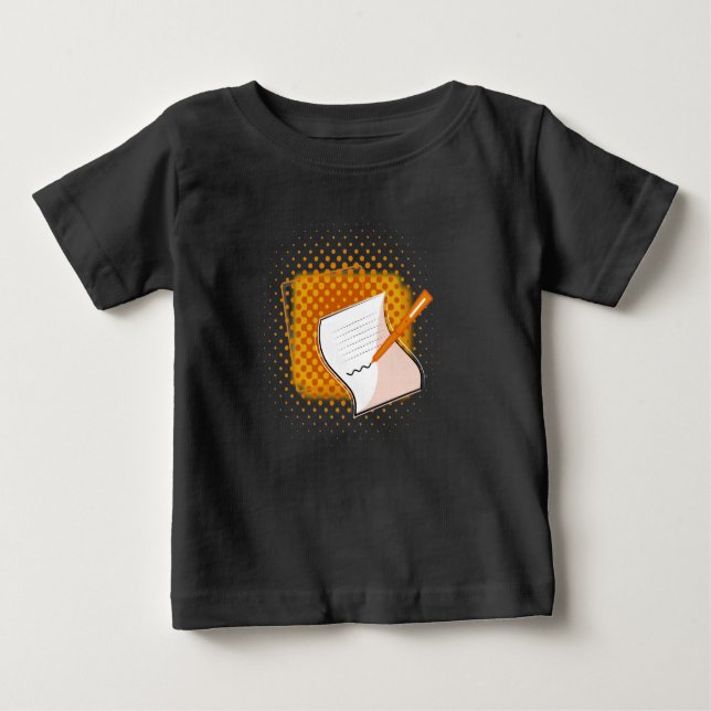 Writing Lover  Baby T-Shirt (Front)