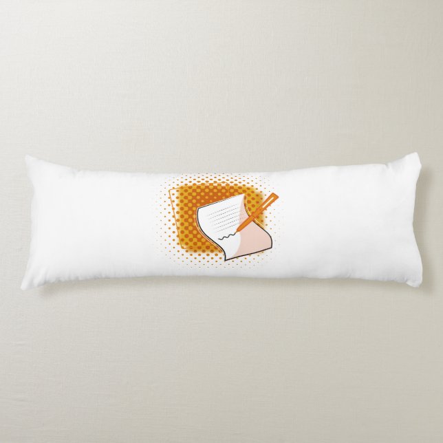 Writing Lover  Body Cushion (Front)