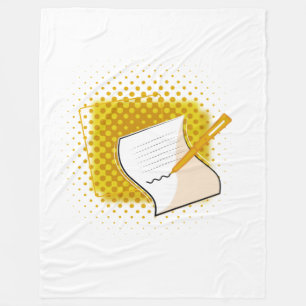 Writing Lover  Fleece Blanket
