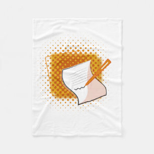 Writing Lover Fleece Blanket