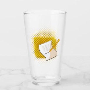 Writing Lover Glass