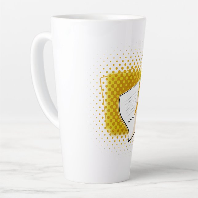 Writing Lover  Latte Mug (Left Angle)