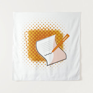 Writing Lover Tapestry