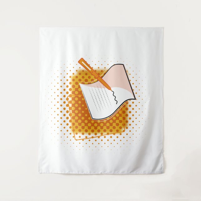 Writing Lover  Tapestry (Front)