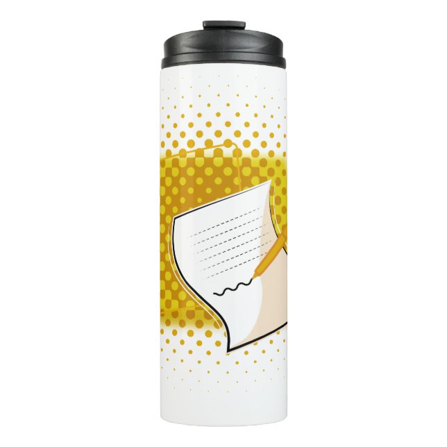 Writing Lover  Thermal Tumbler (Front)