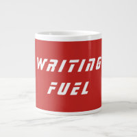 Writing motivation mug, writing fuel quote cup