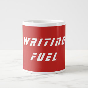 Writing motivation mug, writing fuel quote cup
