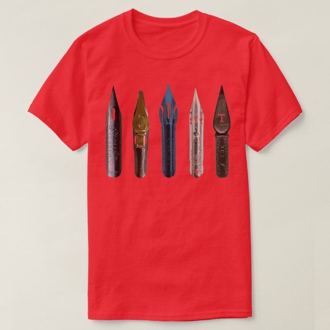 Writing Nibs T-Shirt (Design Front)