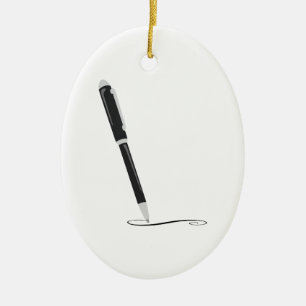 Writing Pen Ceramic Tree Decoration