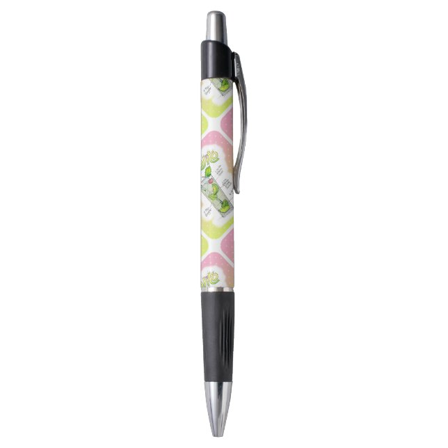WRITING PENS - MOJITO RECIPE COCKTAIL ART (Bottom (Vertical))