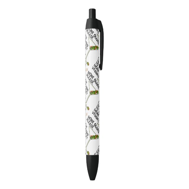 WRITING PENS - More Olives Please. Eating Veggies! (Bottom (Vertical))