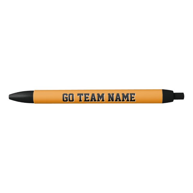 Writing pens with custom sports team name (Front)