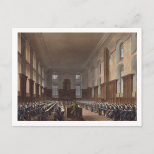 Writing School, Christ Hospital, from Ackermann's Postcard