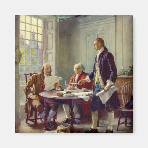 Writing the Declaration of Independence 1776 Magnet