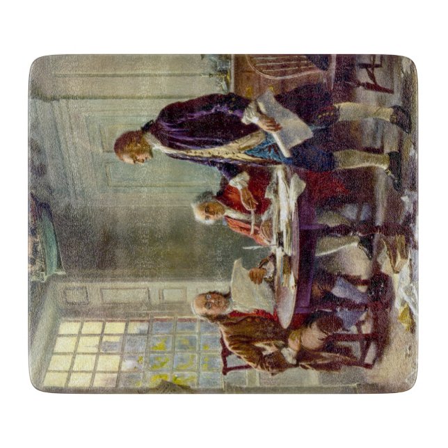 Writing the Declaration of Independence (USA) Cutting Board (Front)