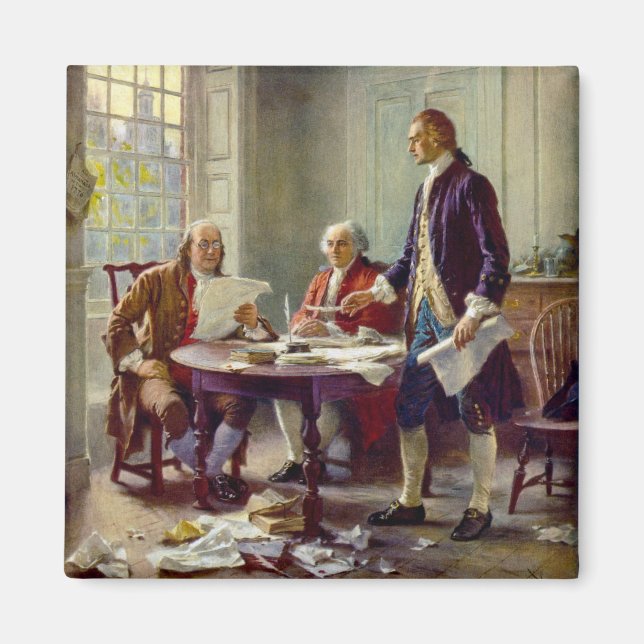 Writing the Declaration of Independence (USA) Magnet (Front)