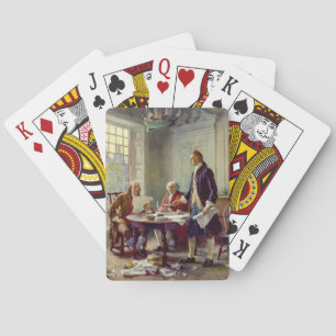 Writing the Declaration of Independence (USA) Playing Cards