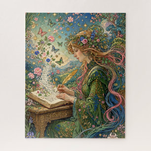 Writing the World Art Nouveau Jigsaw Puzzle
