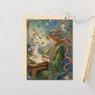 Writing the World Art Nouveau Postcard