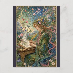 Writing the World Art Nouveau Postcard