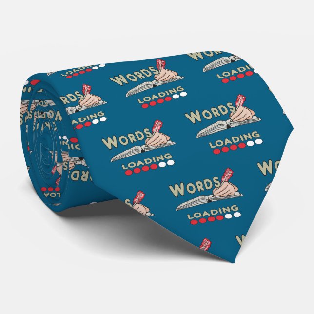 Writing Words Tie (Rolled)