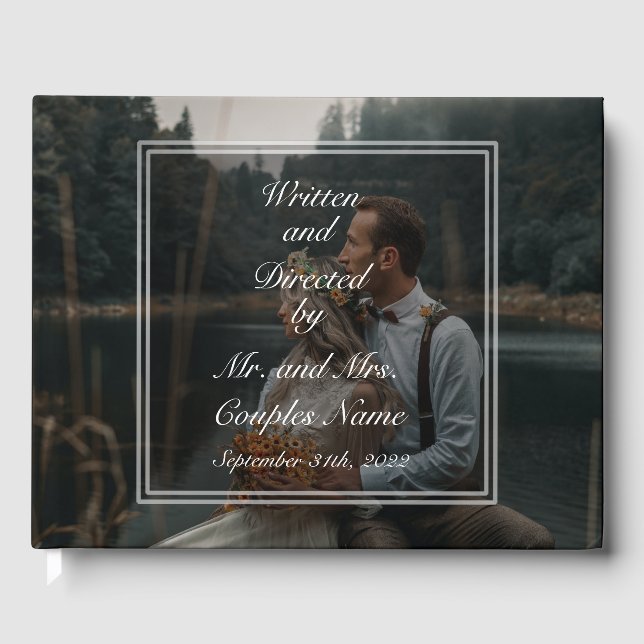 Written and directed by Wedding guest book (Front)
