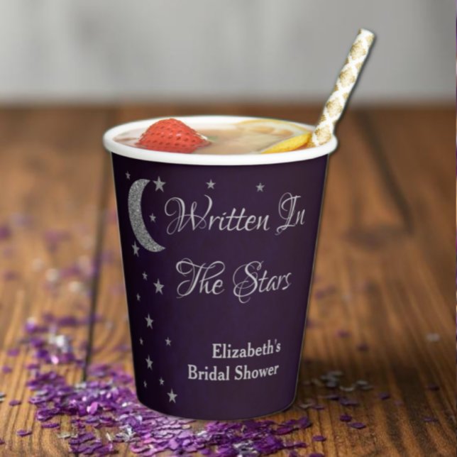 Written In The Stars Bridal Shower Paper Cups (Creator Uploaded)