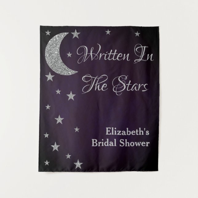 Written In The Stars Bridal Shower Tapestry (Front)