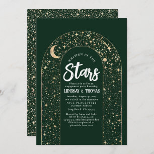 Written in the Stars Celestial Engagement Party Invitation