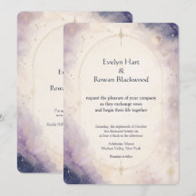 Written in the Stars Celestial Wedding Invitation