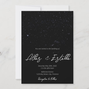 Written in the Stars Wedding Invitation