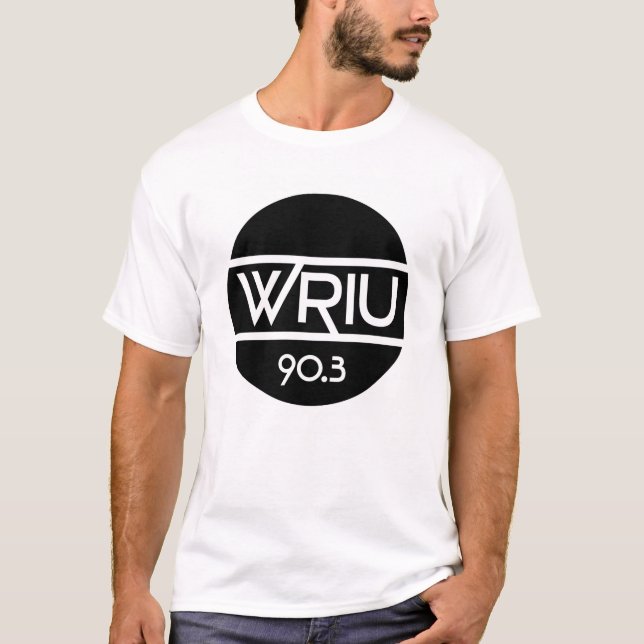 WRIU Basic Logo T-Shirt (White) (Front)