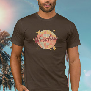 Wrocław Wroclaw Poland Retro Vintage disco ball   T-Shirt