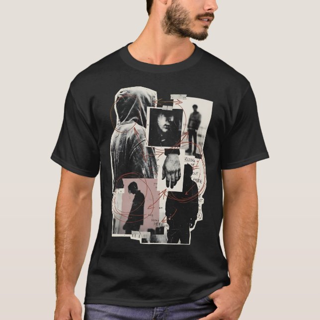 Wrong Crowd Underground Street Collage T-Shirt (Front)