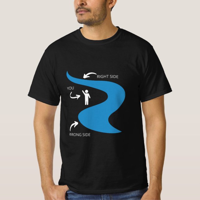 Wrong side of the river T-Shirt (Front)