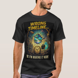 Wrong Timeline But I’m Making It Work – Multiverse T-Shirt
