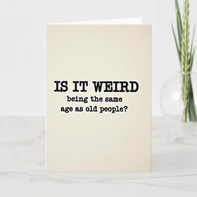 Wry Age Question Card (Front)