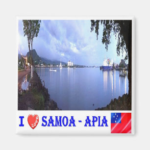 WS - Samoa - Apia Harbour - I Love Magnet