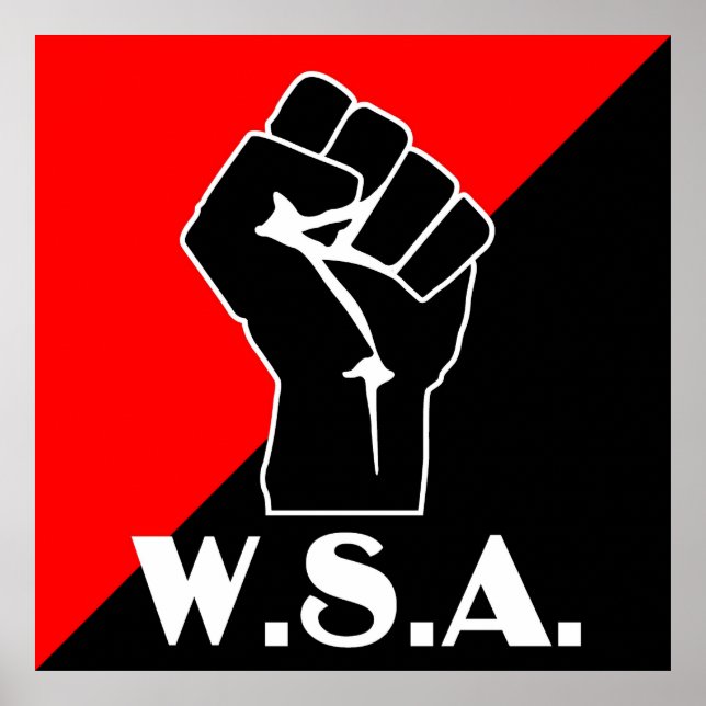 wsa fist logo poster (Front)