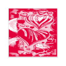 WSSBX Candy Hearts Self Inking Rubber Stamp