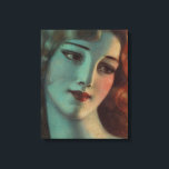 WT Benda Beautiful Art Deco Lady Diptych Canvas Print<br><div class="desc">Female model canvas art- W.T. Benda Art Deco - Classic female beauty typical of W.T. Benda. He was a famous artist during the 1920s and 30s, doing cover art for well known magazines. Many will enjoy this feminine beauty design. Will look great in any home, bedroom, library, den, living room,...</div>