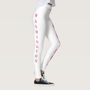 Wt. Washington State Rhododendron Flower Leggings