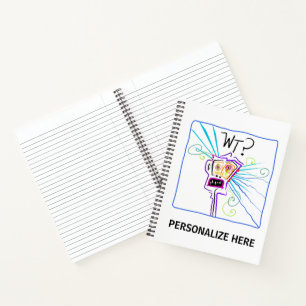WT? - WHAT THE ?? EMOJI Meemogie Notebook