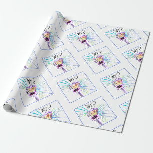 WT? - WHAT THE ?? EMOJI Meemogie Wrapping Paper
